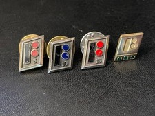 Lot Vtg Fairchild Republic Aviation Company Service Lapel Pin Sterling 1/10 10K picture