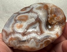7.3oz Lake Superior purple AMETHYST quartz chalcedony eye WHITE banded agate picture