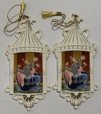 Disney WDCS DUMBO 1995 Collectors Society Ornaments Lot Of 2 Holidays Christmas picture
