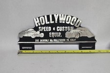 VINTAGE CAST ALUMINUM  HOLLYWOOD  SPEED & CUSTOM CAR CLUB  TOPPER  picture