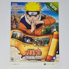 Naruto Rise Of A Ninja Microsoft Xbox 360 Journey Print Ad/Poster picture