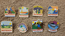 Lot of 8 Outback Steakhouse Pins Orlando Florida, Davie, Bonita Springs, Stuart picture