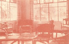 Vintage HOTEL PAPAGAYO Acapulco Mexico Salon Recreation Room Postcard ALBA 1950s picture