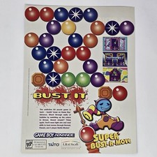 Super Bust-A-Move GameBoy Advance Bust It Print Ad/Poster Official Promo Art picture