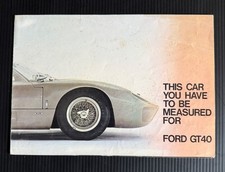 RARE ORIGINAL 1966 Ford GT40 Sales Brochure (Road Version) NOT A REPRINT picture