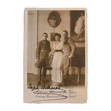 1914 Archduchess Blanca Signed Habsburg WWI Photo Postcard Rainer Leopold Kosel picture