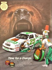 1992 Kodiak Smokeless Tobacco NASCAR Ken Schrader #25 Man Cave Vintage Print Ad picture