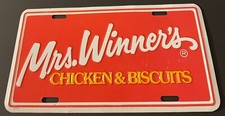 Mrs. Winner's Chicken & Biscuits License Plate Restaurant Georgia Tennessee picture