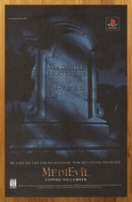 1998 MediEvil PS1 Playstation 1 Vintage Print Ad/Poster Authentic Promo Art 90s picture