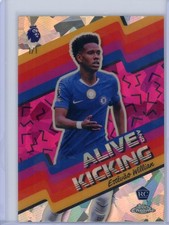 2026 Topps Chrome Soccer Sapphire Padparadscha  RC Estevao Willian Chelsea 1/1 picture