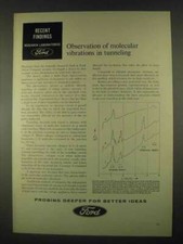 1967 Ford Motors Ad - Molecular Vibrations in Tunneling picture