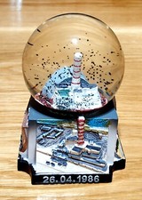 ☢ CHERNOBYL Snow Globe Pripyat Stalker Disaster Nuclear Power Plant ☭USSR 1986 picture
