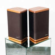 Mid Century Modern Speakers Advent Mini Walnut Wood Audiophile Vintage Mcm picture