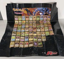 Vintage Pokémon Team Rocket TCG Poster Deck Construction Guide Toys R Us WOTC picture