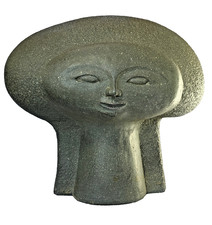 PAUL BELLARDO, 1979 AUSTIN PROD Mod MCM Ceramic Sculpture, HEADS of the UNIVERSE picture