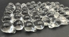 Vintage 1990s Clear Glass Chandelier Glass Drops 1