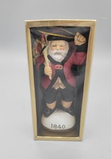Memories of Santa 1840, 5 inches tall, hand-painted ceramic picture