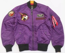 STRICT-G Alpha Light MA-1 Flight Jacket Touhou Undefeated Master Asia Purple L picture