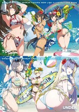Shinobi Master Senran Kagura NEW LINK ILLUSTRATIONS Art Book Set of 2 TOP UNDER picture