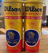 2 Wilson U.S. Open Championship Official Tennis Ball 1970s Vintage New picture