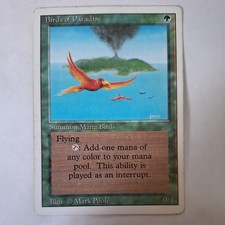 Birds of Paradise MP 3rd Edition Revised MTG Magic the Gathering  played with picture
