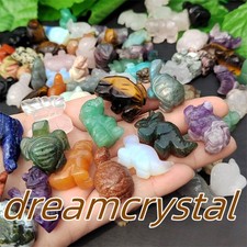 100pcs Natural Quartz Crystal Animal Carved Mini Crystal Skull Healing wholesale picture