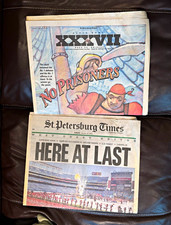 2003 Super Bowl XXXVII St Petersburg Times Newspaper Bucs Raiders Game Day picture