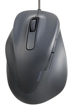Elecom Wired Mouse, Silent, Ex-G 2023 Model, Left-Handed, Large Size, 5 Buttons_ picture