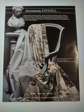 Kenmill Fabrics Interior Design Home Furnishings Vintage 1980s Print Ad picture
