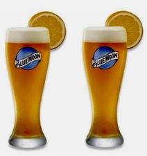 Blue Moon 16 oz Beer Glass - Set of (2) Glasses - New  picture