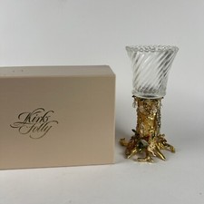 Vintage Kirks Folly Fairy Magic Fairy Tree Gold With Glass Candle Holder NEW picture