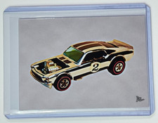 Boss Hoss Silver Special Limited Artist Signed 1970 Hot Wheels Trading Card 2/10 picture