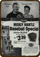1964 Rawlings MICKEY MANTLE Glove Vintage-Look **DECORATIVE REPLICA METAL SIGN** picture