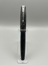 Vintage 1940s Parker Vacumatic Blue Diamond Silver Pearl Fountain P picture