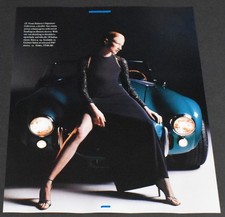 1997 Print Ad Fashion Lady Legs Heels Blonde Gorgeous Dress Fishnet Pantyhose HL picture