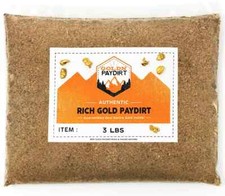 3 POUNDS Rich Unsearched Gold Paydirt - panning ADDED NUGGET - BUY 3 GET 3 FREE picture