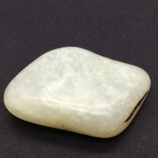 Hotan White Nephrite Jade Pebble Rare Gem Stone Hetian River Specimen China  picture