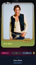 Star Wars Card Trader 2015 Tier 8 Rebel Ceremony Variant Han Solo picture
