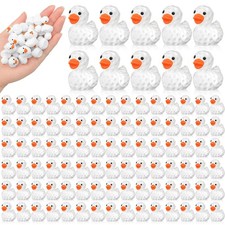 100 Pcs Golf Resin Ducks Mini Resin Duck Figures Bulk Tiny Farm Animal Figuri... picture