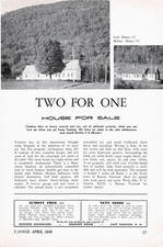 2 for 1 House Sale Barton VT Vermont Property Listing Vtg 1958 Magazine Excerpt picture