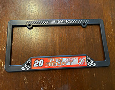 NASCAR Tony Stewart #20 The Home Depot Black License Plate Frame 2002 picture
