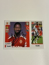 Almamy Toure Autograph Panini FIFA 365 Sticker Signed Frankfurt AS Monaco picture