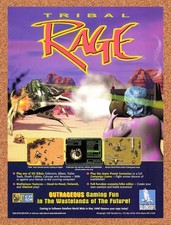 1998 Tribal Rage PC Original Advertisement / Retro Promo v4 picture