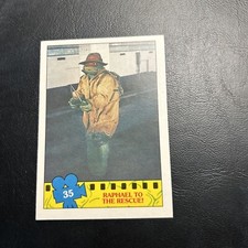 B4d Teenage Mutant Ninja Turtles Movie 1990 Topps #35 Raphael To The Rescue picture