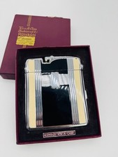 Vintage RONSON TWENTY CASE Cigarette Case Lighter Art Deco Tortoise Enamel RARE picture
