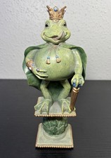 Vtg 2004 CBK Whimsical Frog Prince Resin Figurine Fabulous Detail-READ picture