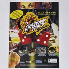 Crazy Taxi 3 High Roller Xbox Sega Place Your Bets Print Ad/Poster Promo Art picture