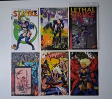 Stryke/Lethal Strike London Night Bad Girl Comic Lot 6 Issues 9.0 Or better picture