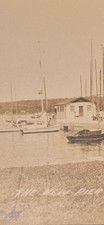 WIS RPPC The New Pier & Boats Fish Creek  Wisconsin Postcard #204 c1930 picture