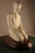 Signed Dario Fine Art Porcelain LDS Mormon Secondary Witness Figurine Bisque MCM picture